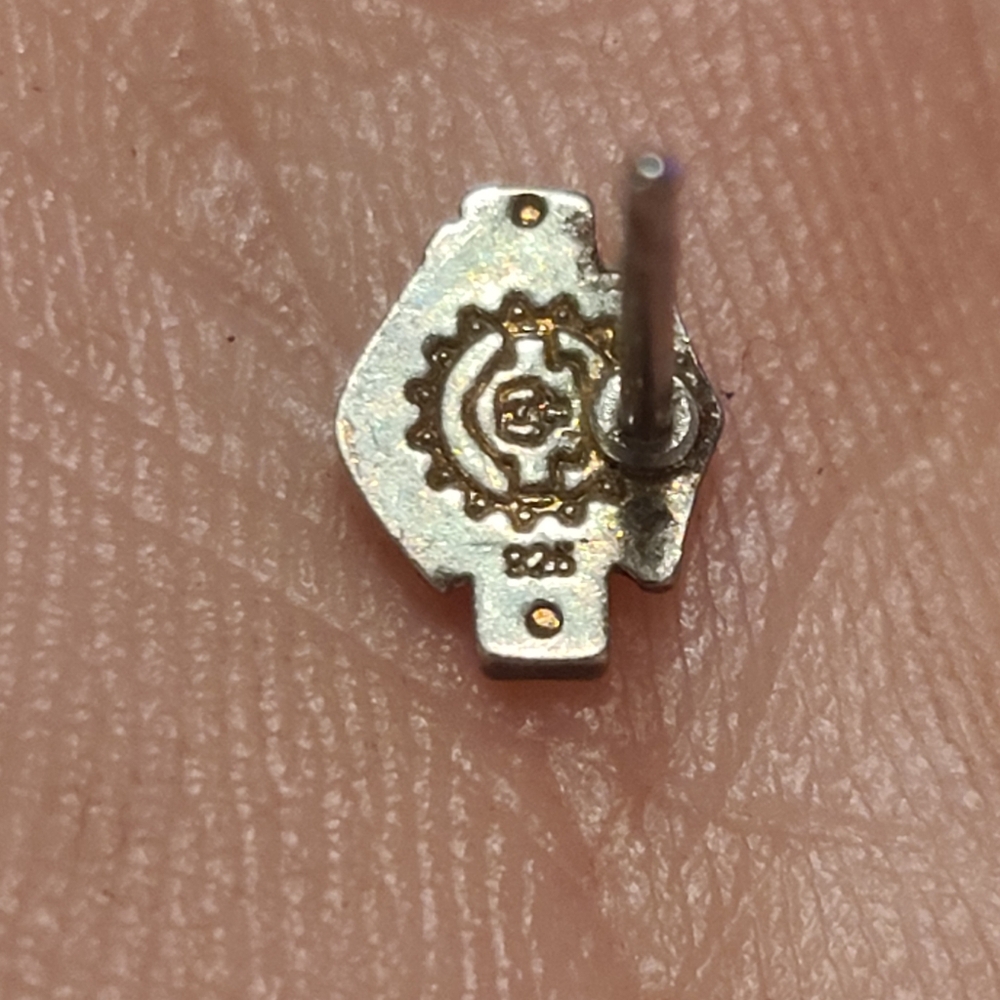 Sterling 925 Harley Davidson Nose Ring - Picture 5 of 5